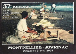 *CPM -  Vendeuse De Maïs Sur Une Plage De Java à La Veille Du Tsunami De Décembre 2004 - 37ème Bourse De Montpellier - Altri & Non Classificati