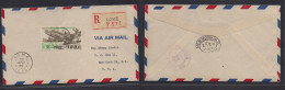 FRC - Togo. 1948 (22 Jan) Lome - USA, NYC (28 Jan) Registered Air Single 100 Fr Fkd Env. Scarce On Cover. - Andere & Zonder Classificatie