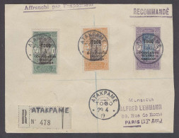 FRC - Togo. 1919 (29 April). Anglo French Occup. Atakpame - France Occup. Atakpame - France (6 June). High Values Reg Mu - Andere & Zonder Classificatie