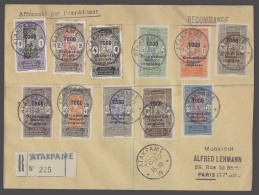 FRC - Togo. 1919 (15 Oct). Atakpame - France. Anglo French Occup. Reg Multifkd Env Ovptd Issue Via Cotonou - Gran Popo - - Altri & Non Classificati