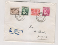 YUGOSLAVIA 1938 MARIBOR  Registered  Cover To MEZICA - Storia Postale