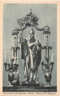 26432 " PARROCCHIA DI S. AGOSTINO-TORINO-STATUA DI S. AGOSTINO " -VERA FOTO-CART. SPED. - Churches