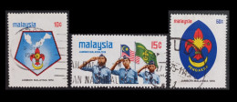 (TI)(MAL1974-4) MALAISIE MALAYSIA 1974 Jamboree Scout Malais Used Oblitérés YT119-YT120-YT121 - Malaysia (1964-...)
