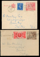 Great Britain - XX. 1946-51. 1924 Exhibition Letter Card + Sheet Stat Used To Selby / Bradford. - ...-1840 Voorlopers