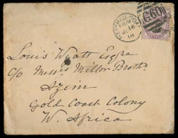 Great Britain - XX. 1901. Hersham Rd - Gold Coast / Azim. EL With Contains Fkd 1d Liverpool Maritime + Arrival. - ...-1840 Voorlopers