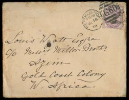 Great Britain - XX. 1901. Hersham Rd - Gold Coast / Azim. EL With Contains Fkd 1d Liverpool Maritime + Arrival. - ...-1840 Vorläufer