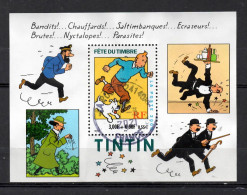 FRANCE 2000 Bloc Fêtes Du Timbre Tintin Française Oblitéré - Oblitérés