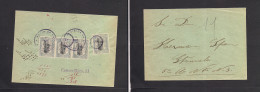 GUATEMALA. 1906 (30 March) GPO - Guatemala. Reverse Local Multifkd Env + Cartero Nº11 Cachet. Fine. - Guatemala