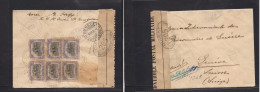 GUATEMALA. 1917 (28 Oct) San Francisco Z, Chuquitepec - Switzerland, Geneva (6 Dec) Reverse Registered Multifkd Censored - Guatemala