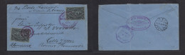 GUATEMALA. 1897 (May 23) Finca La Esperanza, Pamaxan - Germany, Celle (21 June) 10c Black, Grey On Bluish Stat Env + Adt - Guatemala
