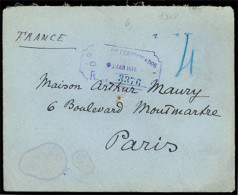 GUATEMALA. 1915(March 9th). Registered Cover To Paris With Two Wafer Seals On Reverse ‘Consulat De France-Centre Ameriqu - Guatemala