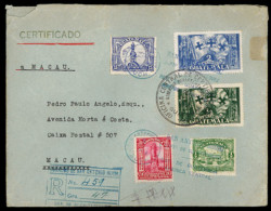 GUATEMALA. 1934. San Antonio Buch To Macau (!). Registered Franked Envelope. Extra Rare Destination. - Guatemala