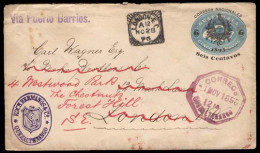 GUATEMALA. 1920 (22 June). Bruxelles To Malta (June 27), Forwarded To Pireus/Greece (10 Jn ,easter Calendar). 5c.green S - Guatemala