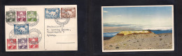 GREENLAND. 1948 (1 Aug) Pearyland - Nyborg, Denmark. Multifkd Color Local Ppc. VF. - Sonstige & Ohne Zuordnung