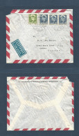 GREENLAND. 1958 (13 Nov) Holsteinshorg - Canada, Quebec. Air Multifkd Envelope 100 C Rate / 1kr. - Sonstige & Ohne Zuordnung