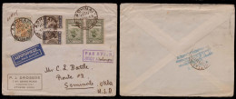 GREECE. 1935 (4 June). Athens - USA / Oklahoma / Esminole. By Air To Salonique (xxx) Cachet On Front + Proper Reverse Tr - Autres & Non Classés