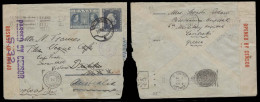 GREECE. 1944 (26 March). Loubaki - Australia. 8d Stat Env + Triple Censored Env + Arrival. Via Cairo. VF + Scarce Dest. - Autres & Non Classés