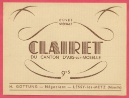 Lessy : Etiquette De Vin De Moselle : Cuvée Spéciale " Clairet Du Canton D' Ars-sur-Moselle " - Other & Unclassified