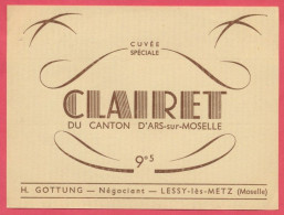 Lessy : Etiquette De Vin De Moselle : Cuvée Spéciale " Clairet Du Canton D' Ars-sur-Moselle " - Otros & Sin Clasificación