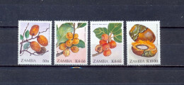 ZAMBIA - MNH - FRUITS -  MI.NO.499/502 - CV = 11 € - Zambia (1965-...)