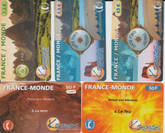 A17 - 5 CARTES PREPAYEES Pour 1 Euro - Otros & Sin Clasificación