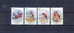 ZAMBIA - MNH - OLYMPIC GAMES L.A.1984. -  MI.NO.499/502 - CV = 2,7 € - Zambia (1965-...)