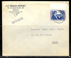 CC106 - BELGIQUE - LETTRE DE ATHUS DU 01/09/58 - Storia Postale