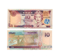 Fiji  10 Dollars 2002 QEII P-106 UNC - Fiji