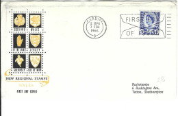 T- Envellope GRANDE BRETAGNE 1e Jour N° 423 Y & T - 1952-1971 Em. Prédécimales