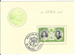 T- Carte Postale MONACO 1e Jour N° 476 Y & T - Lettres & Documents