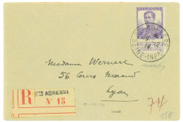 P2737 - BELGIUM 1914 LEOPOLD 2 FRANCS ON A REGISTERED SMALL COVER. - Other & Unclassified