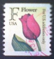 United States, Scott #2518, Used(o) Coil-color Code Stamp, 1991, Rate Change "F" Tulip , (29¢) - Used Stamps