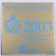 Euro , Saint Marin, Coffret Brillant Universel 2003 - San Marino