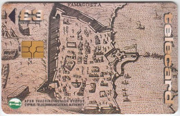 CYPRUS A-027 Chip - Map, Historic Town - Used - Chypre