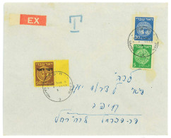 P2742 - ISRAEL. 9.9.1948 TAXED LETTER ON INTERNAL MAIL COVER - Lettres & Documents