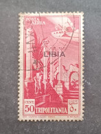 REGNO D ITALIA COLONIE LIBIA 1937 POSTA AEREA ERRORE SOPRASTAMPA AL CENTRO CAT SASS. N. 28aa ---- GIULY - Libië