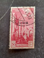 REGNO D ITALIA COLONIE LIBIA 1937 POSTA AEREA ERRORE SOPRASTAMPA AL CENTRO CAT SASS. N. 28aa ---- GIULY - Libyen