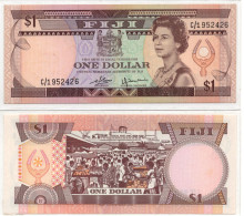 Fiji 1 Dollar 1980 QEII P-76 AUNC - Figi