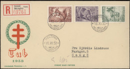 FDC 1953 FACIT 422-424 AFA 425-427 Vignett 2 - FDC