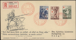 FDC 1955 FACIT 451-453 AFA 454-456 Vignett 2 - FDC