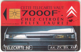 FRANCE C-177 Chip Telecom - Advertising, Traffic, Car, Citroen - Used - 1993