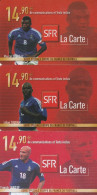 B04 - 3 CHAMPIONS DU MONDE 98, Pour 2 Euros - Mobicartes