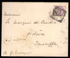 GREAT BRITAIN. 1886, London To Canary Islands/Spain. 2 1/2d.frkd.env.F. - ...-1840 Voorlopers