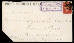 GREAT BRITAIN. 1876. GB To Switzerland. Printed Matter Rate Envelope. - ...-1840 Préphilatélie