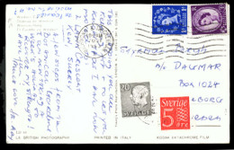 GREAT BRITAIN. 1963 (7/Oct.).  2.  Postcard From Richmond And Twickenham (Great Britain) To Sweden.  (Yvert). - ...-1840 Préphilatélie