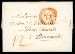 GREAT BRITAIN. 1797. Entire Letter From London To "palais Ferdinand, Brunswick" With Foreign Office Red Despatch Cds And - ...-1840 Vorläufer