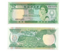 Fiji 2 Dollars ND 1987-88 QEII P-87 UNC - Figi