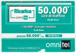 ITALY G-996 Prepaid Omnitel - Used - [2] Handy-, Prepaid- Und Aufladkarten