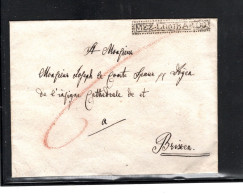 Ca. 1830 , Sehr Klarer Ra1   " MEZ-LOMBARDO " Auf Brief-Hülle Nach Brixen-Mezzo Lombardo  #1561 - ...-1850 Prephilately