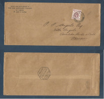 HONG KONG. 1933 (27 June) GPO - MACAU (28 June) Single 5c Lilac Fkd Env, Scarce Rate + Arrival. VF. - Sonstige & Ohne Zuordnung